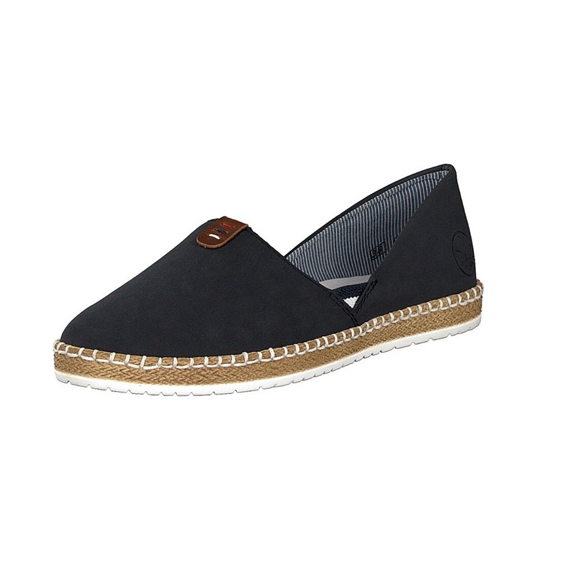 Slip On Rieker M2250-14 Para Mulher - Azuis